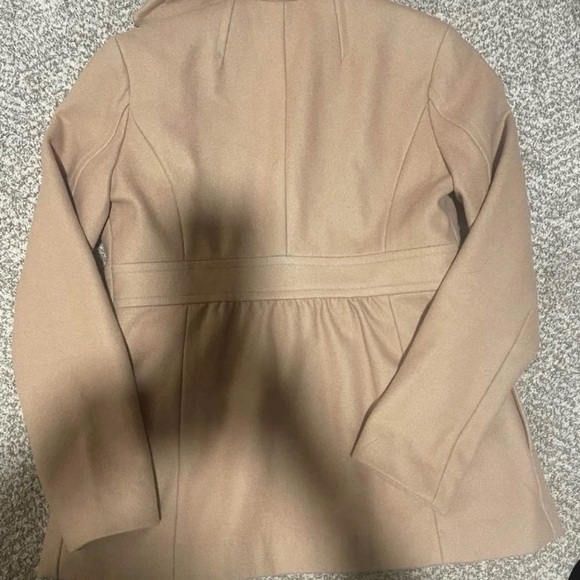 Tommy Hilfiger Tan Double-Breasted Pea Coat - Picture 6 of 6